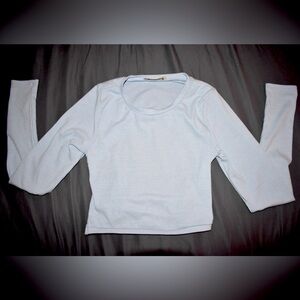 Baby blue crop top